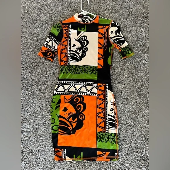 Fashion Nova | Dresses | Fashion Nova Multicolored Mini Dress | Poshmark